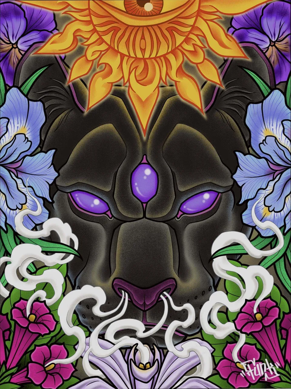 The painting made for Iris Obsidian