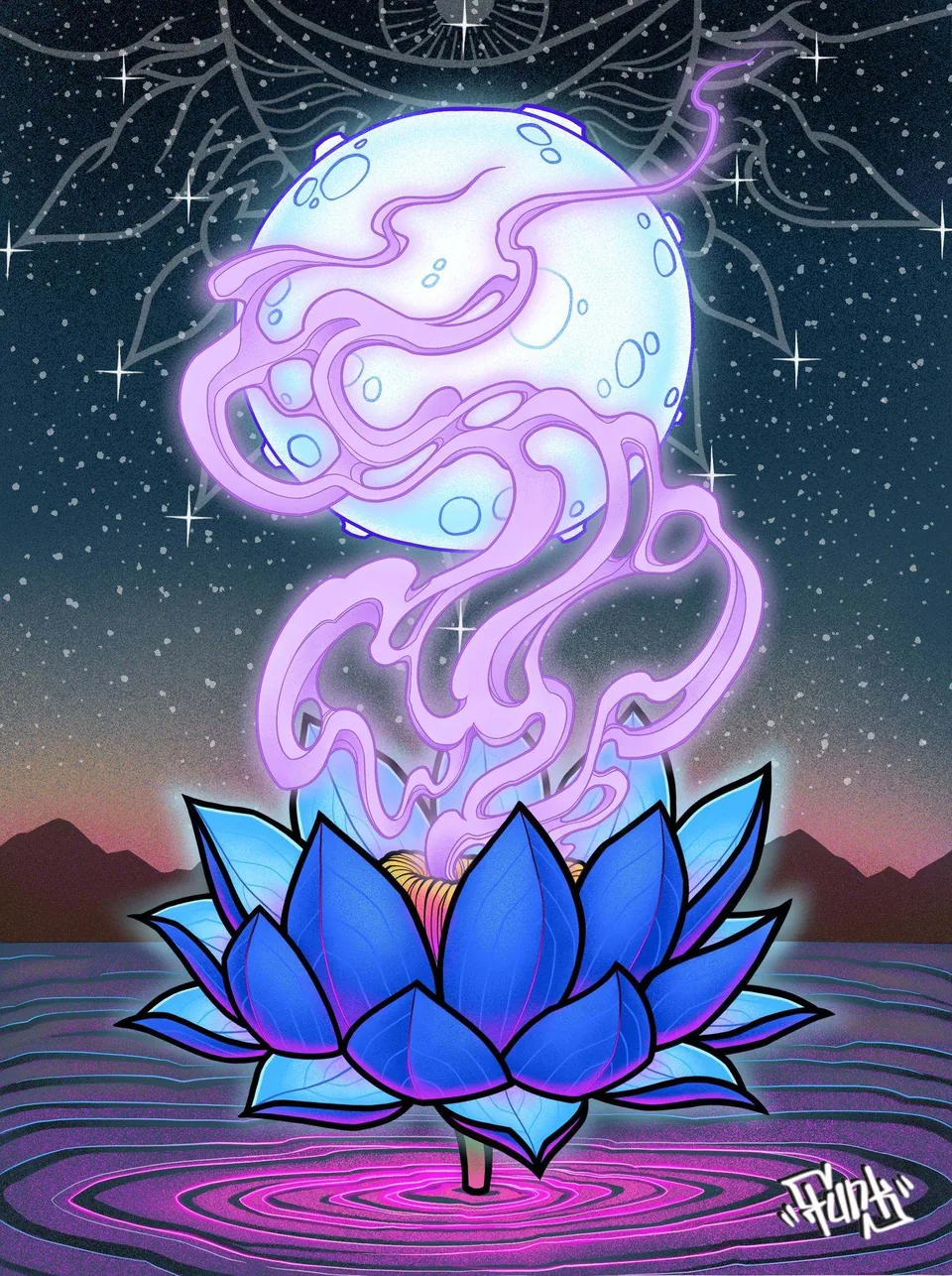 The painting made for Moon Lotus