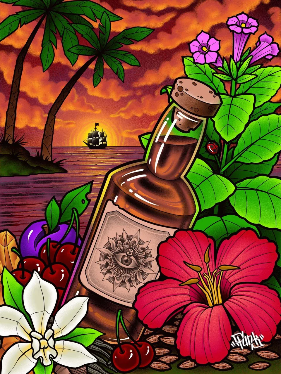 The painting made for Red Rum Reserve